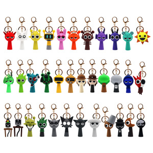 Hot-selling Popular Rhythm Box Keychain, PVC Fun Birthday Gift Pendant, Game Peripheral Figurine, 3D Sprinkie Doll Keychain