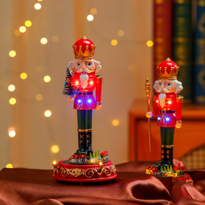 New cross-border musical rotating nut soldier welcoming ornament, <b>Christmas</b> decoration, furniture ornament, <b>Christmas</b> gift - Product Image 4