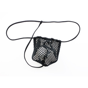 Sous-vêtements pour hommes : String sexy en maille transparente à imprimé Y, style filet, pour soirées en boîte de nuit - Product Image 1