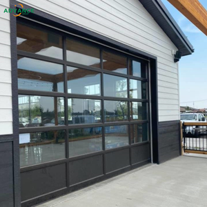 Porte <span class=keywords><strong>de</strong></span> <span class=keywords><strong>garage</strong></span> en verre résistant aux intempéries, porte sectionnelle en verre clair, idéale pour les maisons côtières et les garages commerciaux - Product Image 3