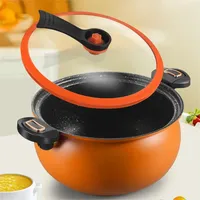 Marmite Micro-Pression Ménagère Grande Capacité 8L 28cm, Cuisinière Tout Usage Antiadhésive pour Gaz et Induction