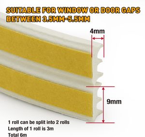 Tùy chỉnh Cửa Cách âm dính con dấu Dải e-loại niêm phong Dải cửa khoảng cách con dấu cửa sổ đường may Windproof niêm phong dải - Product Image 2