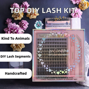 Set di Ciglia Finte Cluster DIY Popolari e Bellissime, Misure Miste 8-16mm, Realizzate in Fibra Sintetica - Product Image 2