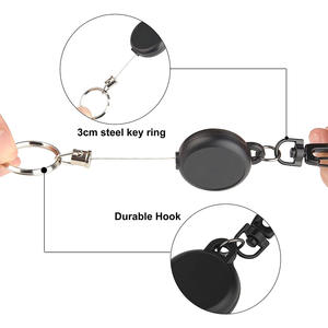 Portachiavi Retrattile Antifurto per Campeggio, Alpinismo, Viaggi, Attività all'Aperto, Strumenti di Sopravvivenza ad Alta Resistenza - Product Image 3