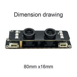 Módulo de Cámara Binocular USB2.0 de 2MP 100 °   Lente sin Distorsión con Sensor CMOS de 1/3" para Control de Acceso con Reconocimiento Facial y Torniquete - Product Image 2