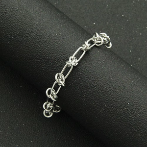Hip-hop bracelet splicing <b>chain</b> necklace with collarbone <b>chain</b> neck <b>chain</b> <b>titanium</b> steel accessories - Product Image 2