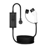 Chargeur EV Type2 Câble de charge pour véhicule électrique 7kw 3.5kw 11kw 5M Câble courant réglable 32A 16A Chargeur EV portable