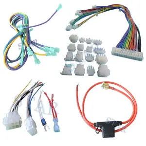 automatisch individueller molex 2-polig-verbinder 50-84-1020 kabelläntel14 AWG spielmaschine schrank lautsprecher kabel mit streifen und zinn