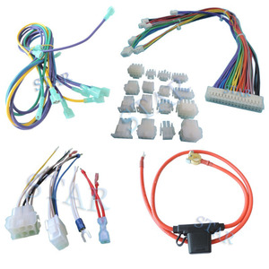 自动定制molex 2针连接器50-84-1020电线harness14 AWG游戏机机柜扬声器电缆，带条和镀锡 - Product Image 1