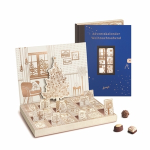 Caja de Calendario de <span class=keywords><strong>Adviento</strong></span> de Chocolate de Cartón Personalizada con Recubrimiento UV y Grabado en Relieve, Cuenta Regresiva de Navidad de 24 Días - Product Image 1