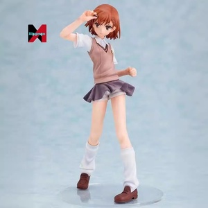 Figura Coleccionable de Anime de <span class=keywords><strong>Misaka</strong></span> <span class=keywords><strong>Mikoto</strong></span> en Uniforme Escolar de A Certain Scientific Railgun, Estatua GK, Decoración Bishoujo, Artesanía en Plástico - Product Image 1