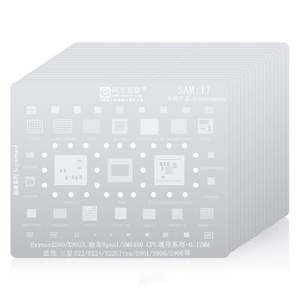 Amaoe Steel Planting Tin Mesh <span class=keywords><strong>CPU</strong></span> Repair BGA Reballing Stencil For Samsung Series S6/S7/S8/S9/S10/S20/S21/S22/Note/A9/C9/A5/+ - Product Image 1