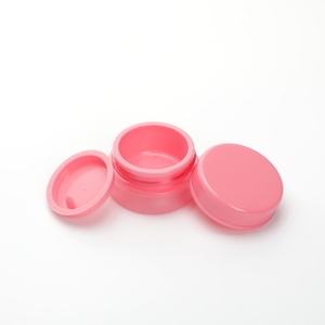 Empty Plastic 5g 10g 15g Cute Travel Pink <b>Small</b> Sample Lip Balm <b>Containers</b> Skin Care Facial Cream Lotion Cosmetic PP Jar Set - Product Image 3