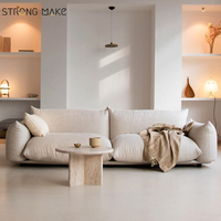 Trois places maison minimaliste Simple moderne salon meubles hôtel petit appartement salon tissu Vintage canapé pour salon