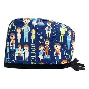 Gorros Médicos Modernos para Mujeres, Gorros de Enfermería <span class=keywords><strong>con</strong></span> Banda Absorbente de Sudor, Gorros Quirúrgicos Elásticos Ajustables para Doctoras en el Campo Médico, <span class=keywords><strong>Gorro</strong></span> OEM - Product Image 5