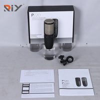 Microphone à condensateur filaire professionnel P220 pour l'enregistrement de podcasts, studio à domicile, chant et performances live