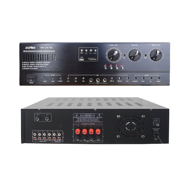 Mixer Sound System Professional Digital Stereo Echo Mixing Ktv Karaoke Audio Amplifier