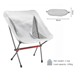 Chaise pliante en tissu Oxford, chaise de Camping Portable, avec repose-pieds, en Aluminium 2021, pour pêche et plage, nouvelle collection 7075
