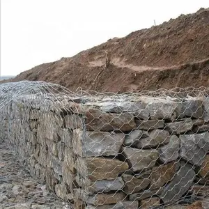 Fabricant de fil de gabion galvanisé 270g 5x1x1m maille de gabion lourd prix des gaviones du Pérou