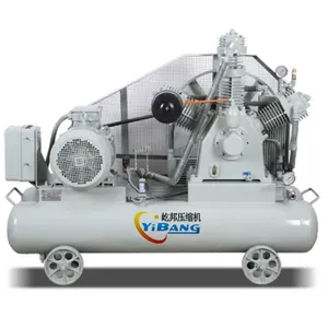 180L tankı 600L/Min 60 bar Piston tipi taşınabilir yüksek basınçlı hava kompresörü v 50hz 3ph ile Yibang 11KW 15hp 380