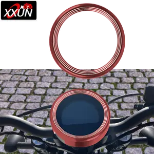 XXUN Motorcycle Tachometer Speedometer Meter Ring Cover Air Intake Trim Cover for Kawasaki VN650 Vulcan S650 EN650 2015-2023