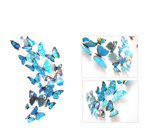 Set da 12 Pezzi di <span class=keywords><strong>Adesivi</strong></span> Magnetici 3D a Forma di Farfalla <span class=keywords><strong>per</strong></span> Decorazione Casa, Feste e Matrimoni - Product Image 6