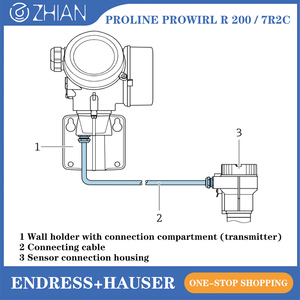 Débitmètre Endress+Hauser Prowirl R 200 7R2C E+H pour applications à faible débit et à orifice réduit avec technologie Heartbeat - Product Image 3