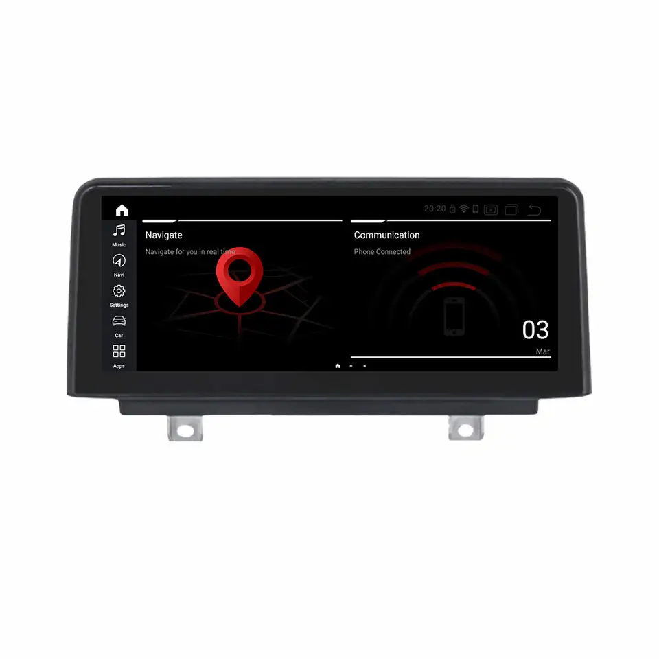 Aijia एंड्रॉयड कार रेडियो MP5 प्लेयर बीएमडब्ल्यू 3 श्रृंखला के लिए 2013-2017 EVO 12.3 इंच कार ऑडियो नेविगेशन प्रणाली carPlay