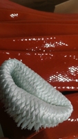 Manchon de protection anti-incendie tressé en fibre de verre revêtu de caoutchouc de silicone Vestes extérieures de tuyau chauffant avec service de traitement de coupe personnalisé