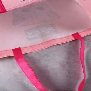 Sac de courses tissé sur mesure Good Morning, extra large, imperméable, avec logo, sacs pour vêtements - Product Image 3