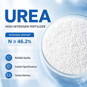 Fertilizzante Granulare di <span class=keywords><strong>Urea</strong></span> Bianca di Grado Premium <span class=keywords><strong>con</strong></span> Alto Contenuto di Azoto per la Crescita delle Piante Agricole e il Miglioramento del Suolo - Product Image 1