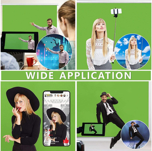 HEYU Schermo Retrattile 2M*3M per Chroma Key Verde, Montabile a Parete, Prodotto Artigianale per Fotografia - Product Image 6