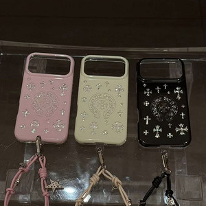เคสโทรศัพท์แบบโปร่งลายกากบาท รุ่นพรีเมียม สำหรับ Apple 17 Pro Max เคสโทรศัพท์แบรนด์ดังทันสมัย <span class=keywords><strong>iPhone</strong></span> 16 15 14 13 <span class=keywords><strong>12</strong></span> P พร้อมอุปกรณ์เสริมฝาครอบแบบพกพา - Product Image 2