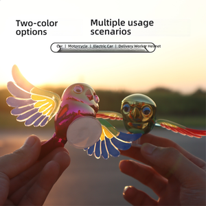 ของตกแต่งกระจกมองหลังรถยนต์รูป<span class=keywords><strong>นก</strong></span>การ์ตูนแฟนซี <span class=keywords><strong>ปีก</strong></span>ขยับได้ สร้างสรรค์ ภาพสามมิติ ลอยได้ วัสดุพลาสติก ยี่ห้อ Xuanming ใช้งานง่าย - Product Image 4