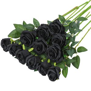 Grand lot <span class=keywords><strong>de</strong></span> <span class=keywords><strong>roses</strong></span> fleurs artificielles <span class=keywords><strong>rouge</strong></span> rose <span class=keywords><strong>bouquet</strong></span> <span class=keywords><strong>de</strong></span> <span class=keywords><strong>roses</strong></span> artificielles réalistes pour les mariages - Product Image 6