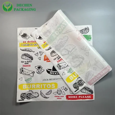 Papel de regalo marrón Bandeja de comida Envoltorio de carne delicatessen