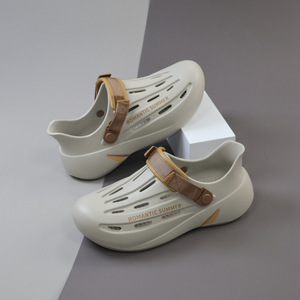 Sandales d'été pour hommes, antidérapantes, à bout fermé, semelle EVA, antidérapante, à semelle souple, pour la conduite, la plage, épaisseur moyenne - Product Image 1