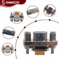 Connecteur Électrique de Soudure Micro-D J30J 9 Cœurs de Bonne Qualité, Socle de Soudure J30J-9TJSP pour l'Aérospatiale 200V 3A