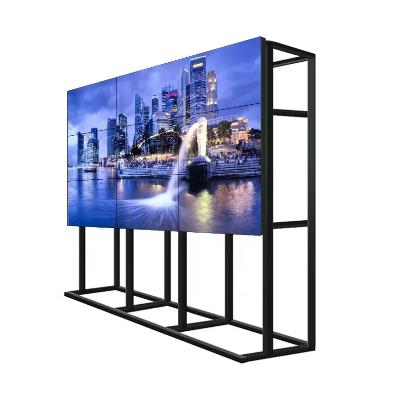 Indoor Splicing Advertising Narrow Bezel Large Digital Monitor Player LCD Video Wall Display