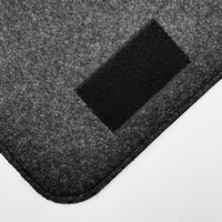 Sac bandoulière messager à rabat en feutre recyclé écologique couleur anthracite, vente en gros, logo personnalisé, direct usine, sac fourre-tout à l'épaule
