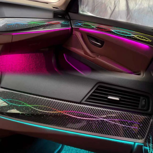 Illuminazione Ambientale per Auto Symphony 64 Colori Arcobaleno per <span class=keywords><strong>BMW</strong></span> Serie 5 <span class=keywords><strong>F10</strong></span> F11 F18 2011-2017, Luci <span class=keywords><strong>LED</strong></span> per Interni Auto - Product Image 3