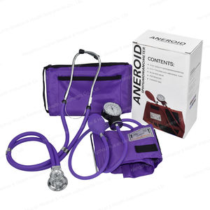 HUAAN Tensiomètre Classique Manuel Médical à Bras, Appareil de Pression Artérielle Anéroïde avec Stéthoscope - Product Image 1
