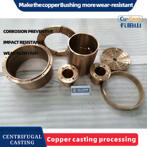 Precision Copper Castings Mechanical Flanges Copper <b>Bearing</b> Shells Non-standard Customization - Product Image 4
