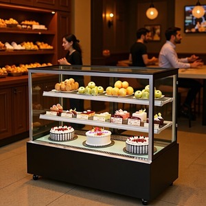 Congeladores Comerciales de Mostrador para Exhibición de Pastelería, Hechos de Vidrio, Ideales para Exhibición de Postres de Alta Gama en Cafeterías y Hoteles - Product Image 2