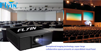 Projecteur d'extérieur grand format Flyin FL-L1700U 2026, puce DMD 0.8, 17000 lumens ANSI, laser, mapping 3D, DLP WUXGA 4K, garantie 3 ans