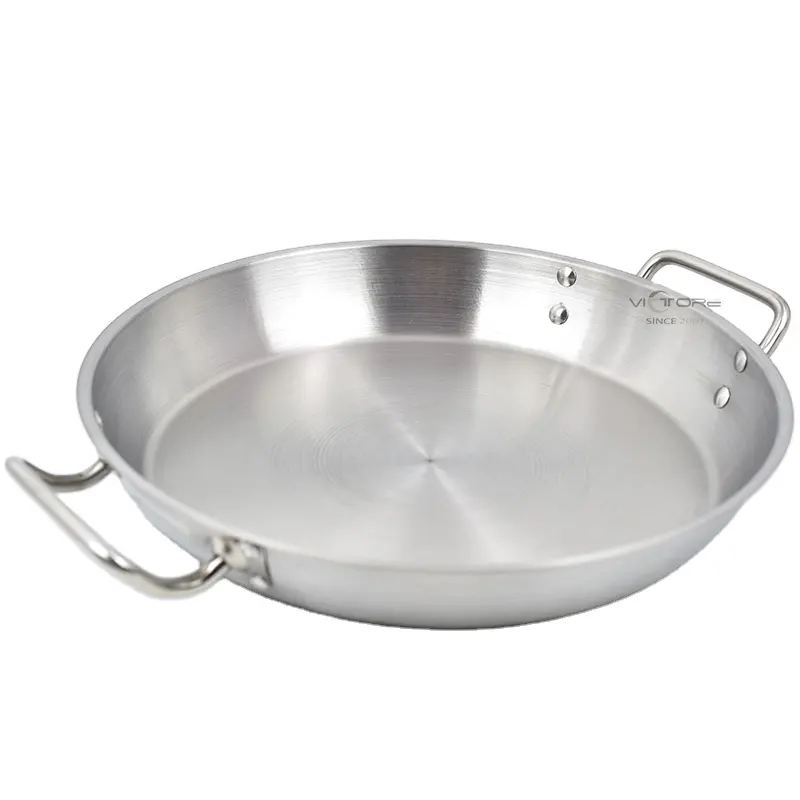 36/40/60cm paslanmaz çelik mutfak kore kızartma tavası paella pan noel yemeği tabağı