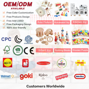 ของเล่นเคาะตีตัวตุ่นไม้มอนเตสซอรี่สำหรับเด็ก ของเล่นเสริมพัฒนาการทางสติปัญญา - Product Image 5