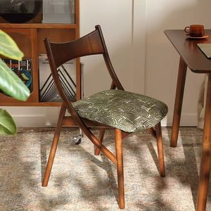 Dining <b>Chair</b> Solid Wood Upholstered Seat For Dining Room And <b>Study</b> - Product Image 3