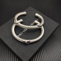 Pulsera X Plateada de Alta Calidad DY, Pulsera Clásica XX Dorada Unisex de Lujo, Joyería al por Mayor