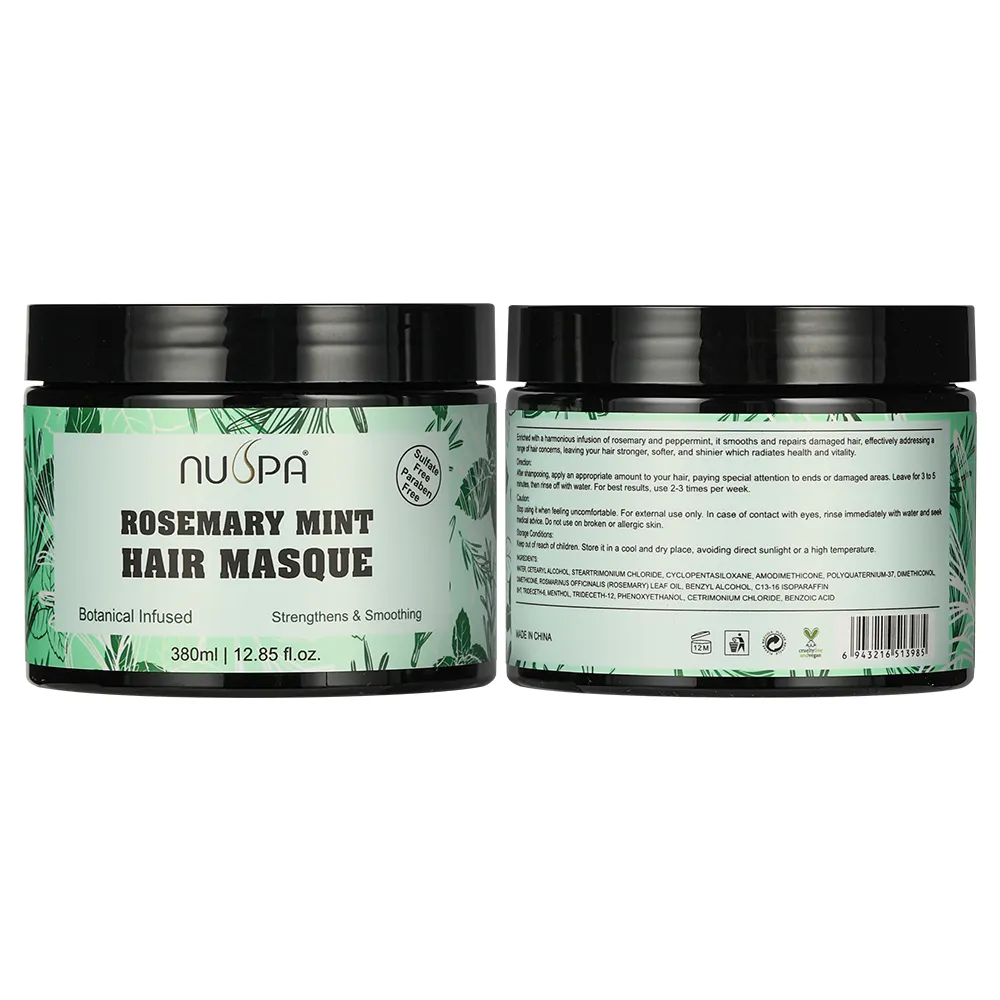 Bingo Wholesale Factory Price Organic Rosemary Mint Hair Treatment Deeply Nourish Restore Shiny Smooth Hair Mask